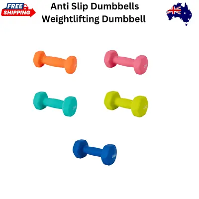 Anti Slip Dumbbells Weightlifting Dumbbell Barbell Gym Weights AUS • $10.99
