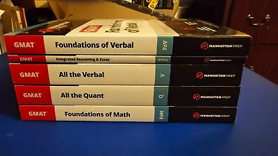 ALL THE GMAT Manhattan Prep 5-book Set NEW - Plus Test Simulation Booklet (A1-5) • $89