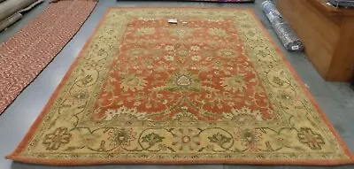 RUST / GOLD 7'-6  X 9'-6  Damaged Rug Reduced Price 1172576003 AT249C-8 • $195