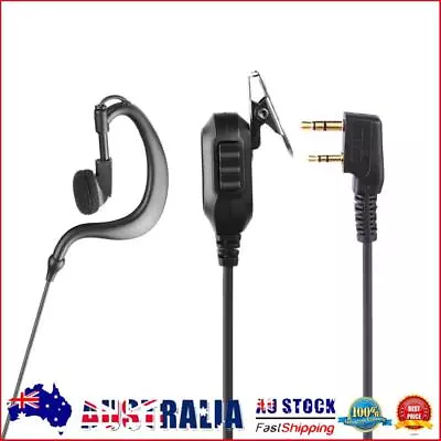 Walkie Talkie Earpiece G Type Earhook For Baofeng UV-5R Kenwood Two Way Radio AU • $9.99