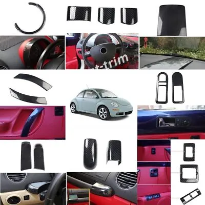 Cover For Volkswagen Beetle 2003-2010 ABS Carbon Fiber Interior Accessories Kit • $351.13