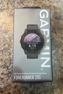 Garmin Forerunner 255 GPS Running Smartwatch - Slate Gray (010-02641-00) - NEW • $299