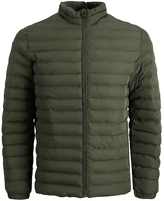 Jack & Jones Jacket Mens Full Zip Green Long Sleeve Jacket Casual Jacket • £19.99