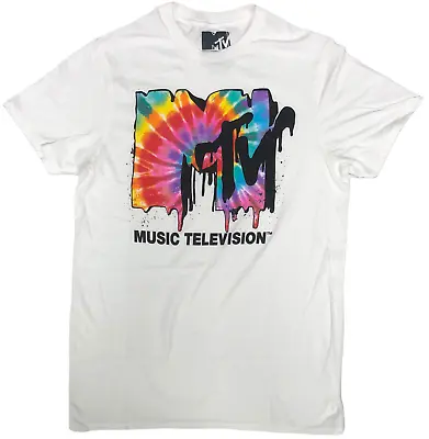 I Want My MTV Men's Short Sleeve Classic Logo T-Shirt White • $14.95