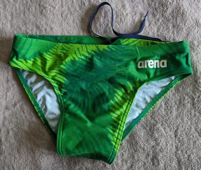 ARENA Swim Brief Mens 28 Speedo Style Swimsuit Green • $25.99