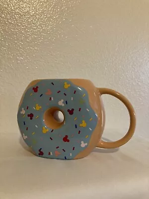 Disney Store Big Ceramic Donut Shaped Mug With Mickey Mouse Sprinkles NEW • $15