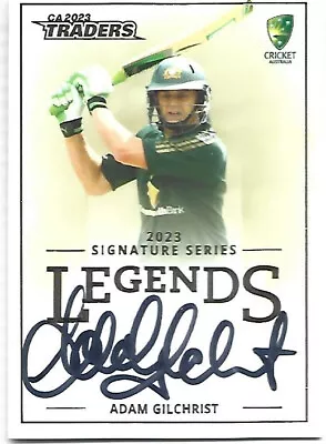 2023 / 24 Cricket Traders Legends Signature Adam GILCHRIST #68/150 • $450