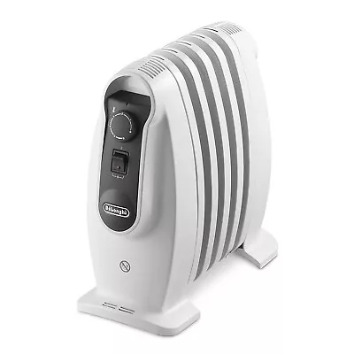 £64 • Buy 500 WATTS De’Longhi Nano Floor Standing 5 Fin Oil Filled Radiator White