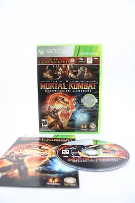 Microsoft Xbox 360 Mortal Kombat Komplete Edition Complete CIB Tested Resurfaced • $27.89