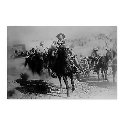 1914 General Francisco Pancho Villa On Horseback Photo Print Wall Art Poster • $64.99