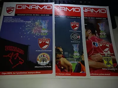 Dinamo Bucharest UEFA Programmes 2006-07 *choose From List* • $12.63