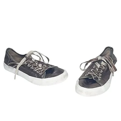Mossimo | Womens Size 8 Grey Satin Sneaker Velvet Laces Tennis Shoe • $25.19