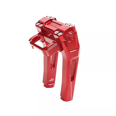 Red 8.0  Pullback Handlebar Riser For Harley Softail FXST Street Bob FXLRST • $199.95