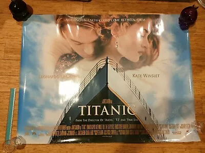 TITANIC FILM UK QUAD POSTER  1998 / 30  X 40  DOUBLE SIDED Original Cinema  • $80