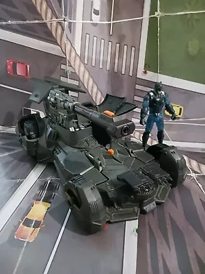 Justice League Batman Mega Cannon Batmobile Vehicle Mattel 2017 & Figure  • $30