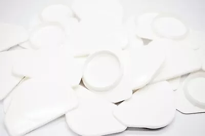 £2.19 • Buy 35mm Winged Hole Hinge Cover Caps White Bung Kitchen Bedroom Cabinet Door