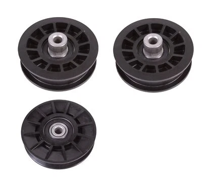 $47.97 • Buy Husqvarna 2 Of 532194326 V-Idler Pulley & 1 532194327 Flat Idler Pulley Set OEM