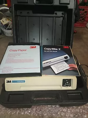 3M COPY-MITE 2 W/ Original Carrying Case Copy Paper Mini Storage Rack & Manual • $250