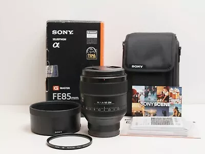 $1675 • Buy Sony FE 85mm F1.4 G Master Full-frame Lens ~Excellent Condition