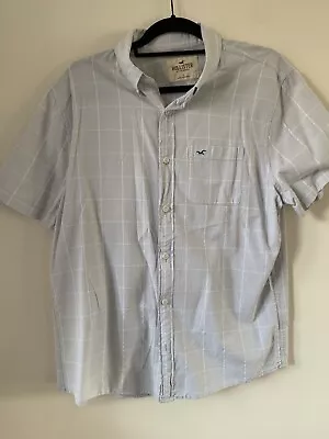 £4.50 • Buy Men’s Grey Checked Hollister Men’s Shirt Size Large 