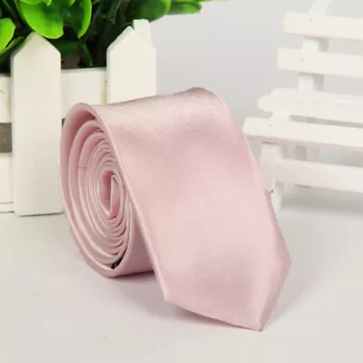 Classic Men's Tie Formal Solid Color Wedding Party Formal Neckwear Necktie US ♪ • $3.99