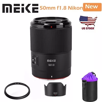 Meike 50mm F1.8 Auto Focus AF Full Frame Portrait Lens For Nikon Z-Mount Cameras • $159.99