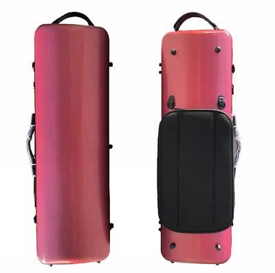 Rose 4/4 Violin Case Carbon Fiber Violin Box With Music Sheet Bag Oblong Case • $150.14