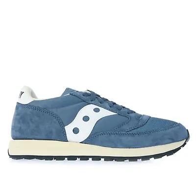 Men's Trainers Saucony Originals Jazz 81 NM Lace Up Casual In Blue • £64.99