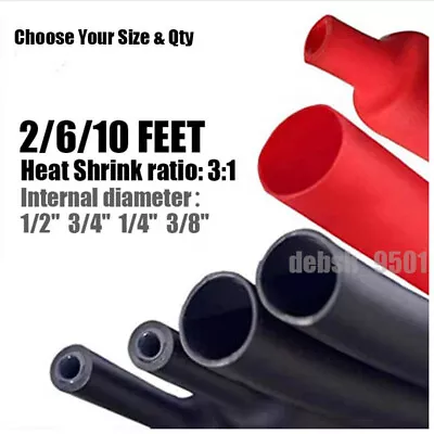 3:1 Marine Grade Wire Insulation Cable Sleeve Assortment Heat Shrink Tubing Kit • $5.99