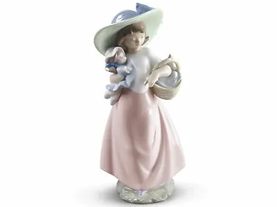 Nao By Lladro It's A Picnic Girl Figurine #1902 Brand Nib Cute Doll Save$$ F/sh • $219.99