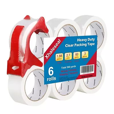 Clear Packing Tape 2.7 Mil 1.88 In 60 Yards Per Roll Heavy Duty Packaging Tape 3 • $14.67