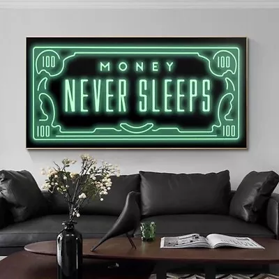 Money Never Sleeps Poster • $31