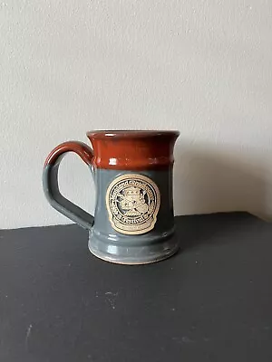 2017 Maryland Renaissance Festival Stein Mug | Red/Grey Made By Grey Fox Pottery • $21.99