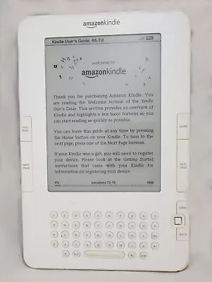 Amazon Kindle White 2nd Generation Model D00701  2GB New Battery • $43.47