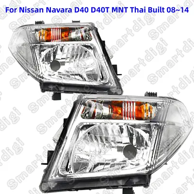 Pair Head Light Light Lamp For Nissan Navara D40 D40T MNT Thai Built 08~14 L+R • $236.99