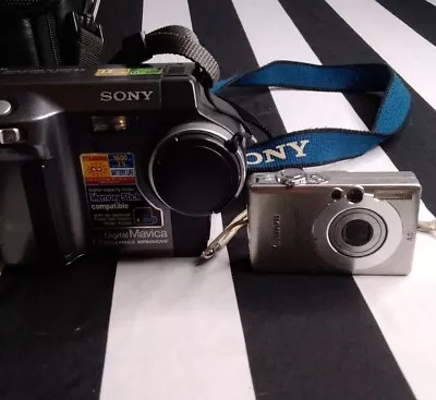 Sony MVC-FD85 Digital Still Camera & Canon Power Shot SD300 Digital ELPH Camera  • $23.79