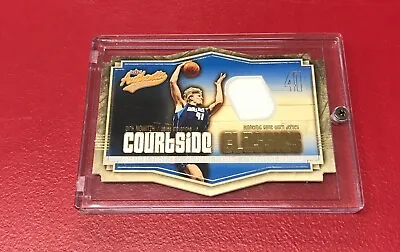 2003-04 Fleer Authentix CC-DN Dirk Nowitzki Courtside Classics Game-Worn Jersey • $12