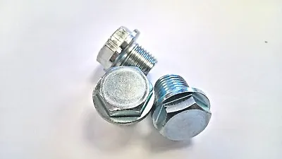 £3.40 • Buy M16 X 1.5mm Hexagon Head Flange Bolt Sump Plug Zinc Plated Oil Pan Drain Plug