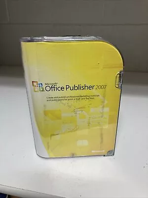 Microsoft Office Publisher 2007 W/KEY NO BOOKLET • $49