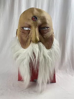 Vintage 2002 Paper Magic Group Rubber Halloween Mask Yin Yang Master Old Man  • $22