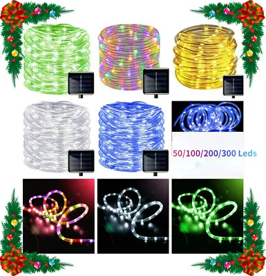 Solar LED Powered Fairy String Rope Strip Lights Waterproof Outdoor Garden Patio • $11.99