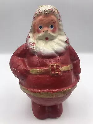 Vintage 8  Santa Claus Paper Mache Candy Container • $7.50
