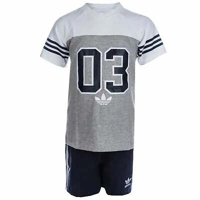 Adidas Kids With Short Trousers AP1071 Size 62 Blue/Grey • £24.35