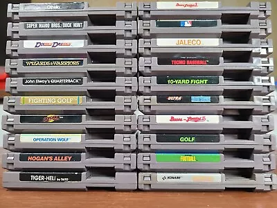 HUGE NES Game Lot Of 20 All Games Tested + Working Nintendo Entertainment System • $149.99