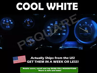 Gauge Cluster LED Dashboard Bulbs Cool White For Chevy 73 87 C10 C20 C30 Truck  • $12.82