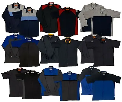 Red Kap Work Shirt Specialty Auto Mechanic Crew Technician Ripstop Uniform SY • $19.96