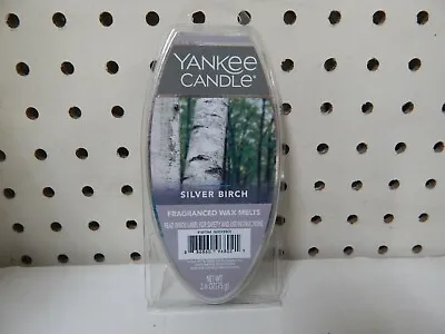 $3.99 • Buy Yankee Candle Scented Fragranced Wax Melts 2.6 Oz-Silver Birch-NEW