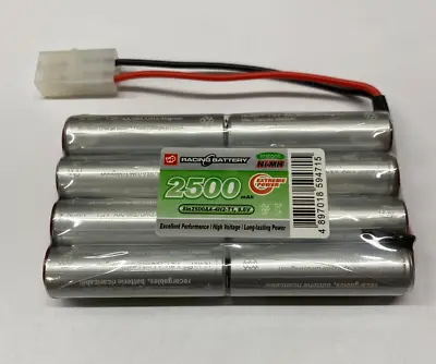  Rechargeable Battery 9.6V 2500mAh NiMH AA FLAT 4x2 Tamiya Car Vapextech Uk • £16.05