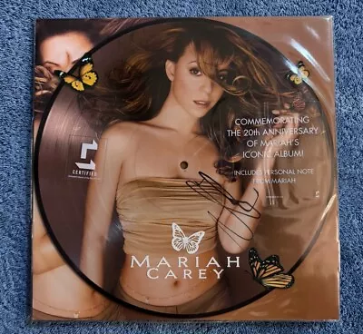 Mariah Carey Autographed Hand Signed Butterfly Picture Disc Vinyl • $249