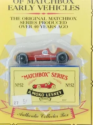 Matchbox MAT11971.52 Originals No.52 Maserati Racing Car Die-cast MIB • $15.19